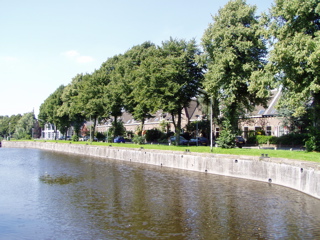 canal in front of house in Utrecht