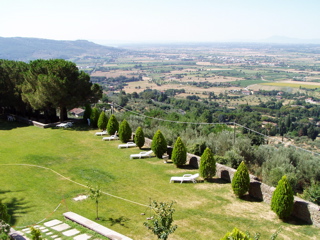 Cortona overlooking Camucia