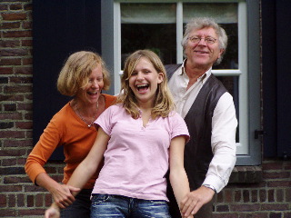 with grandparents in Holland